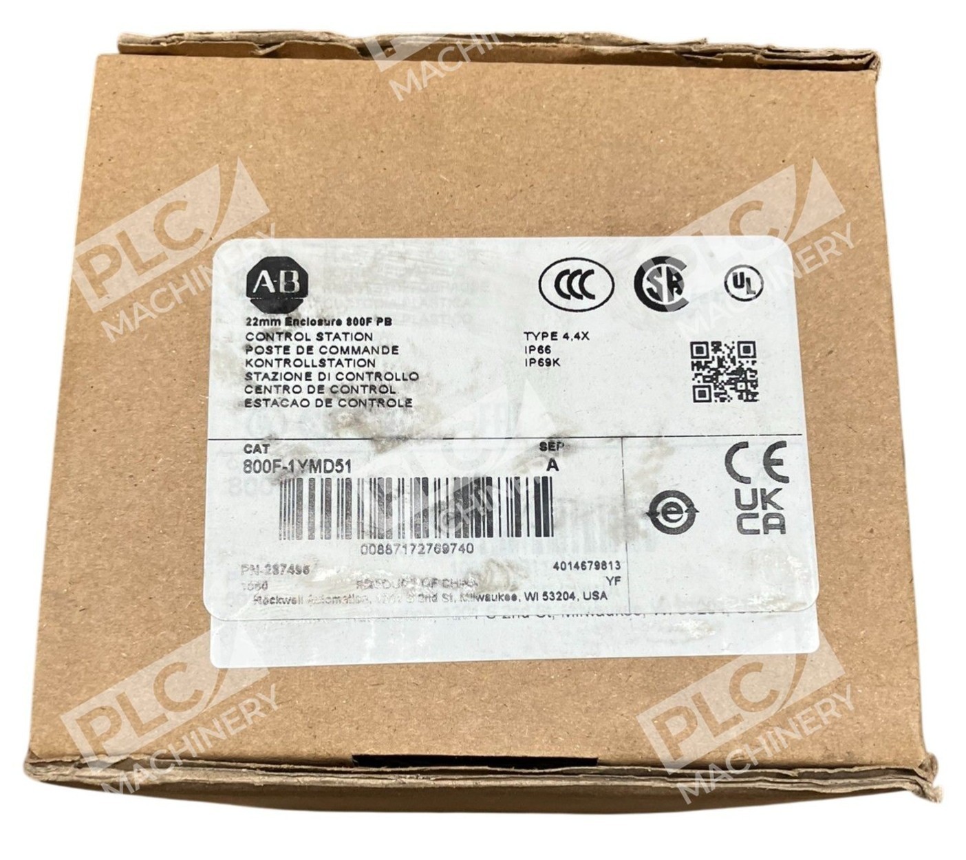 Allen Bradley 800F-1YMD51 - Allen Bradley 800F-1YM3 Sealed Allen-Bradley AB 22mm Enclosu