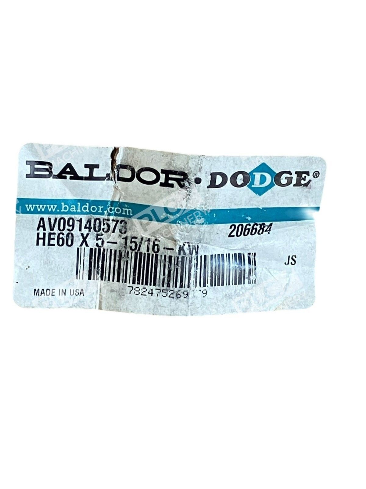 Dodge Baldor AV09140573 HE60X5-15/16-KW Tapered Bushing 206684 - Image 4