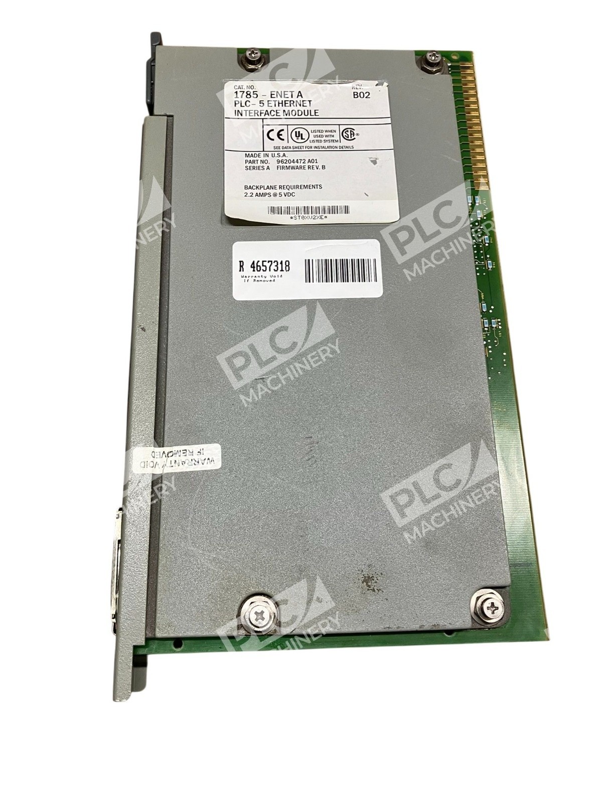 Allen Bradley 1785-ENET AB PLC-5 Ethernet Interface Module Rev B02 Rockwell - Image 2