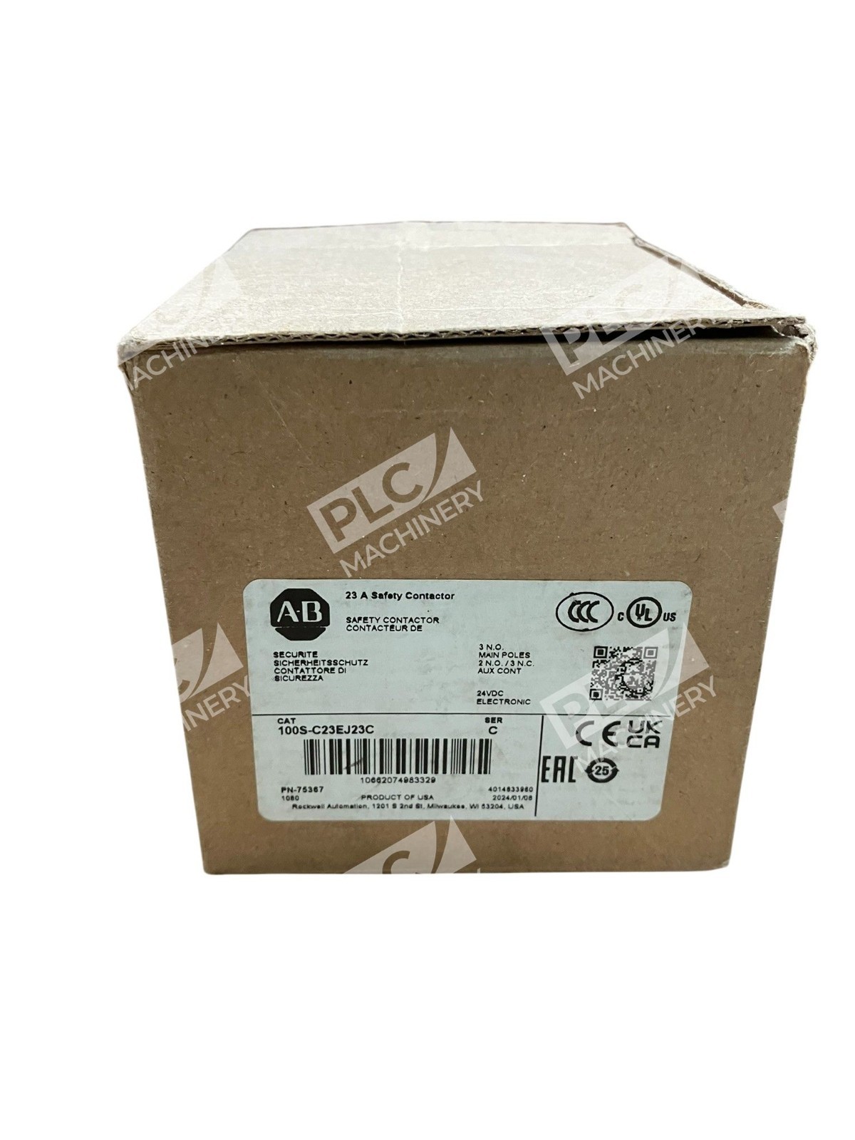 Allen Bradley 100S-C23EJ23C - Allen Bradley AB Safety Contactor Securite 100S-C23EJ23C /C
