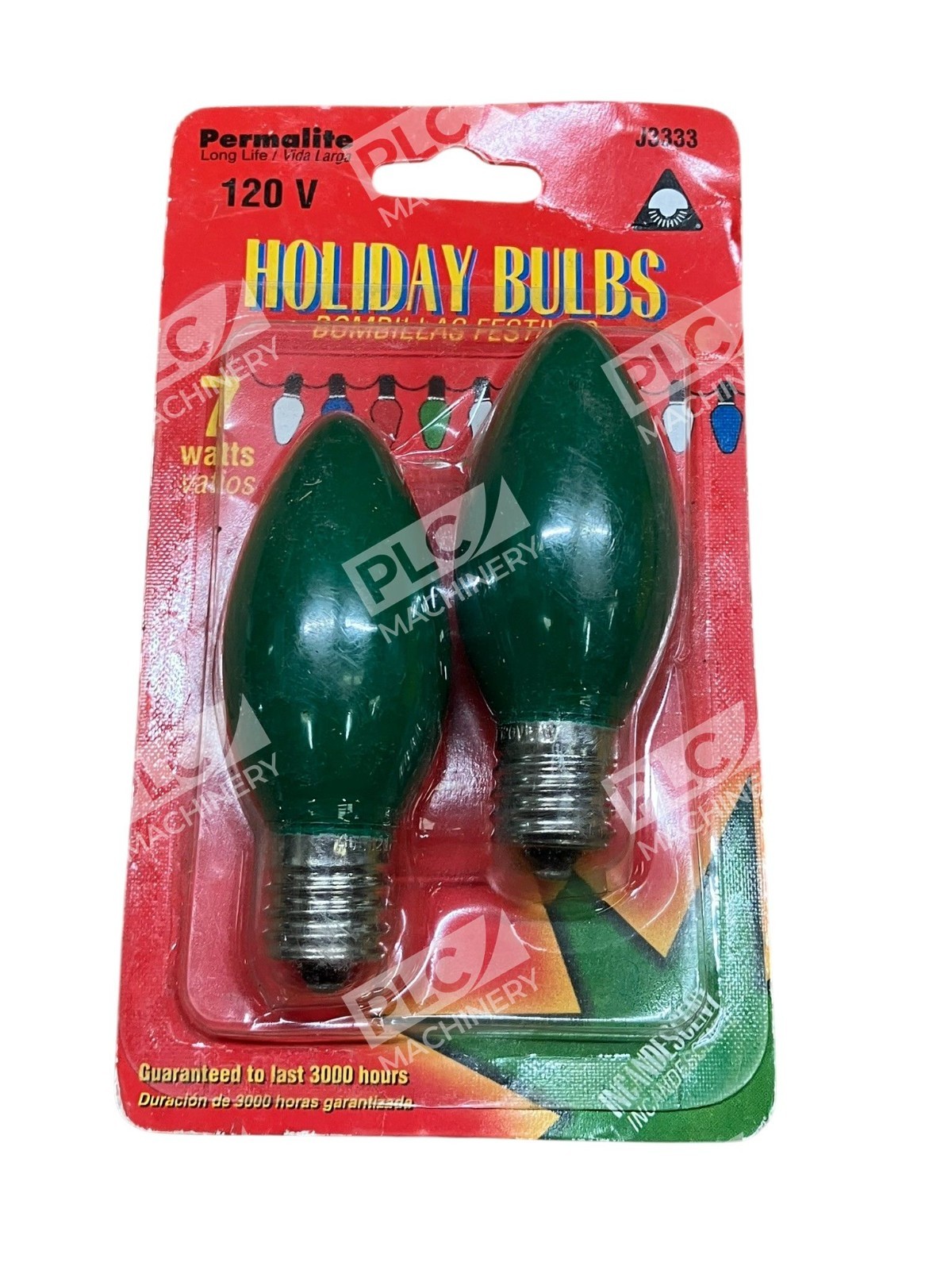 64-112 - Holiday Time - American-De Rosa Lamparts Permalite 120V 7W 2 GreenHo... - Image 2