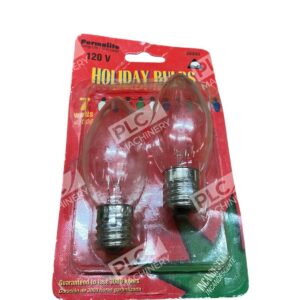American-De Rosa Lamparts J3331 - American-De Rosa Lamparts Permalite 120V 7W 2 Holiday Bulbs