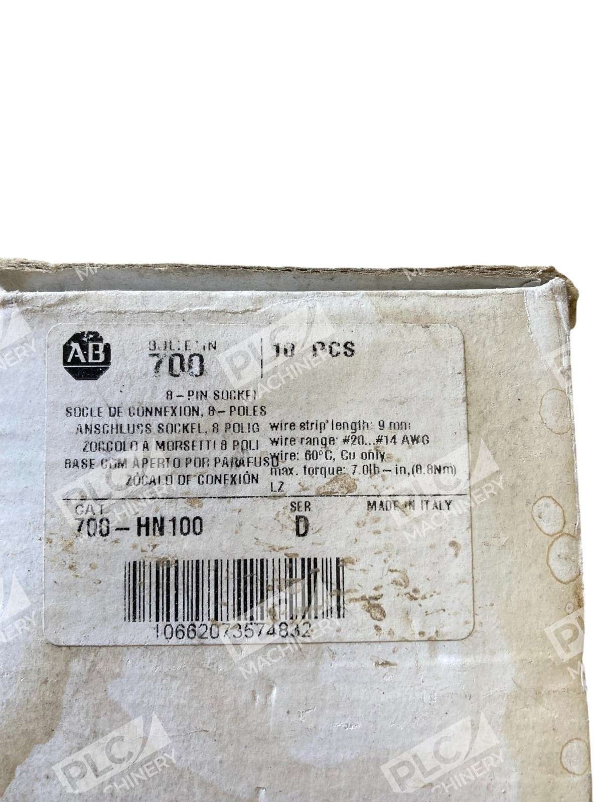 Allen Bradley AB 8 Pin Socket 700-HN100 /D (Box of 6) - Image 3