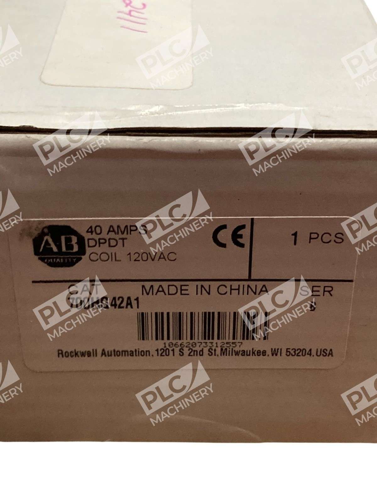 Allen Bradley AB 40A DPDT Coil 120VAC 700-HG42A1 /B - Image 3