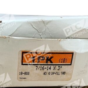 Unbranded 18-8SS - 18-8SS Hex Head Cap Fully Threaded 7/16-14" X 3" (Box of 10)