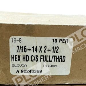 Olivia 18-8 - Olivia 18-8 Hex Head Cap Screw Fully Threaded 7/16-14" X 2-1