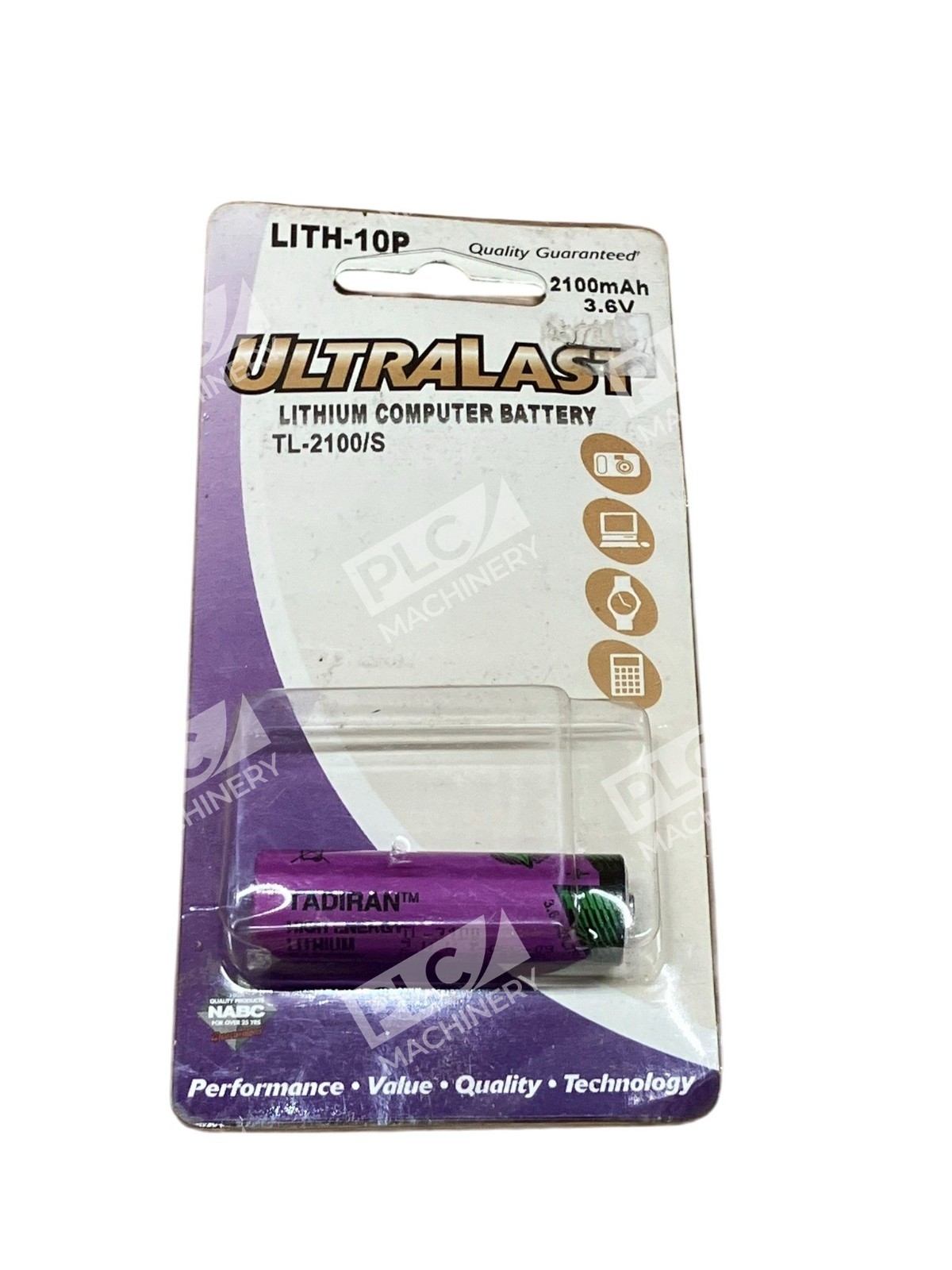 Tadiran UltraLast 2100mAh 3.6V TL-2100/S Lithium Computer Battery LITH-10P - Image 2