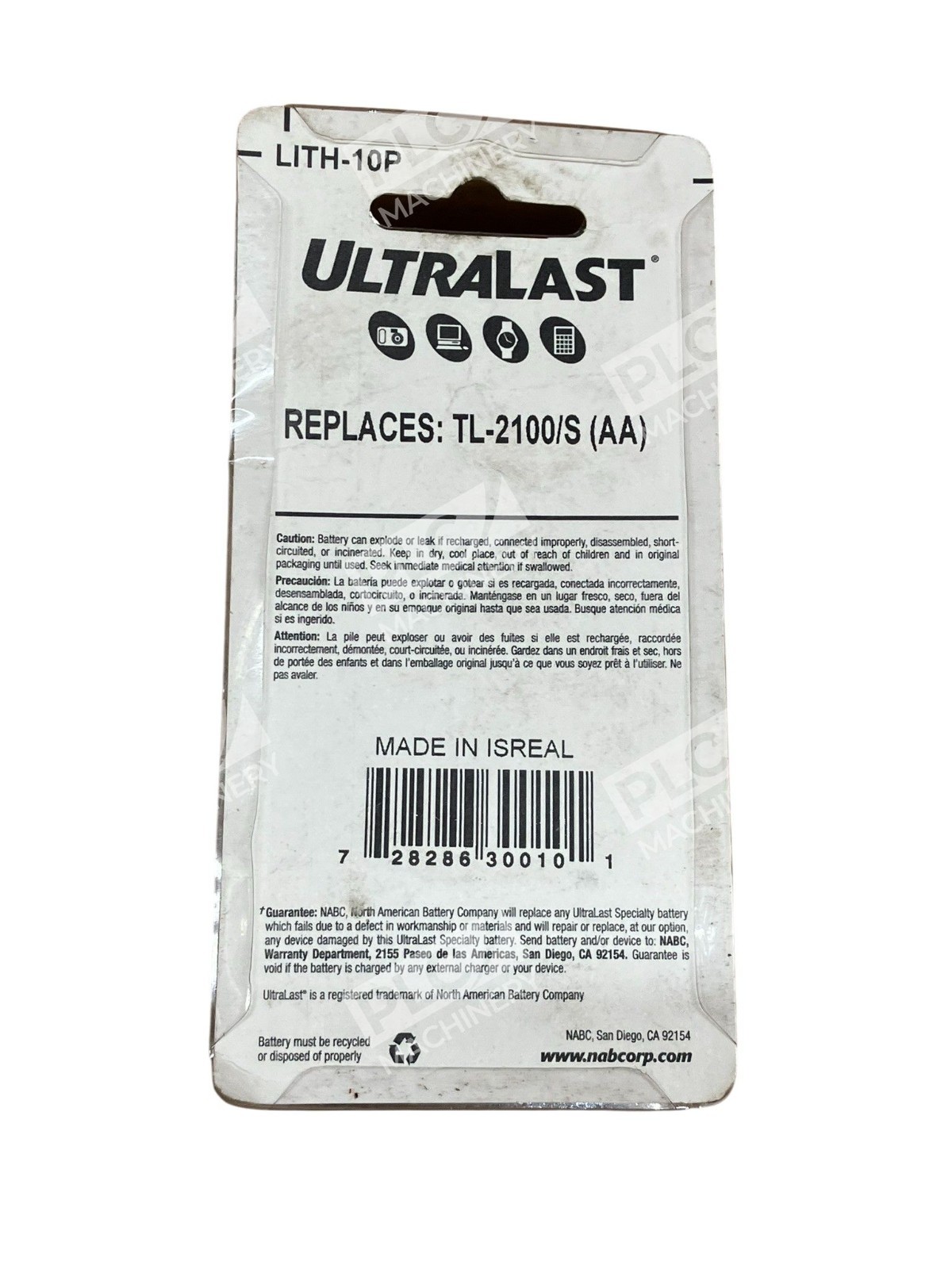 Tadiran UltraLast 2100mAh 3.6V TL-2100/S Lithium Computer Battery LITH-10P - Image 4