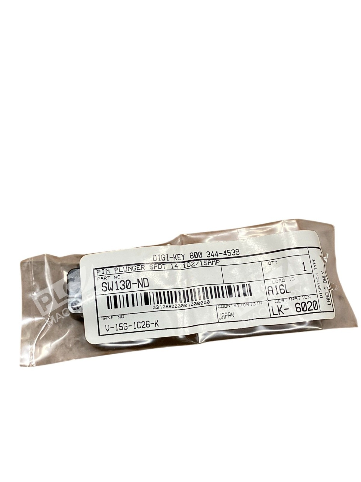 Omron 1950RA4 15A 1/2HP 125 250VAC Limit Switch V-15G-1C26-K - Image 4