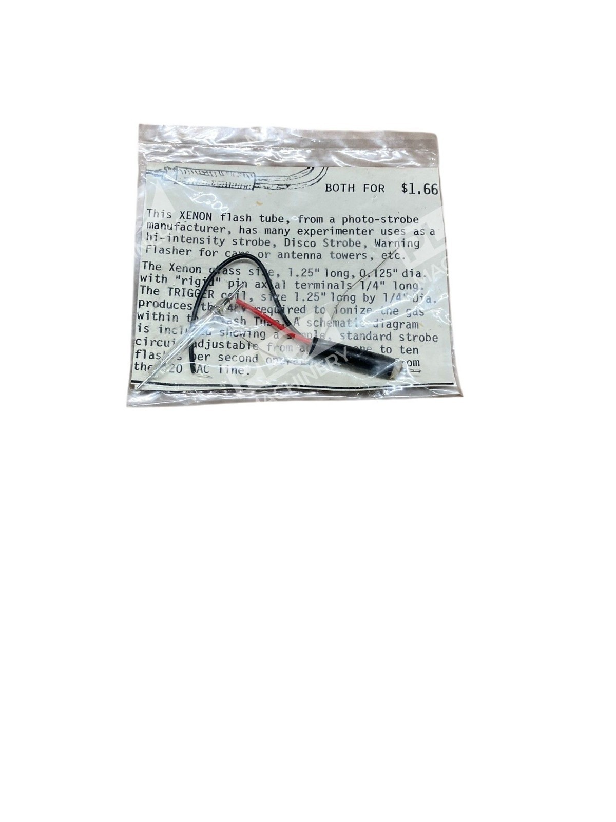 Xenon Flash Tube & Trigger Coil Number 435 - Image 5