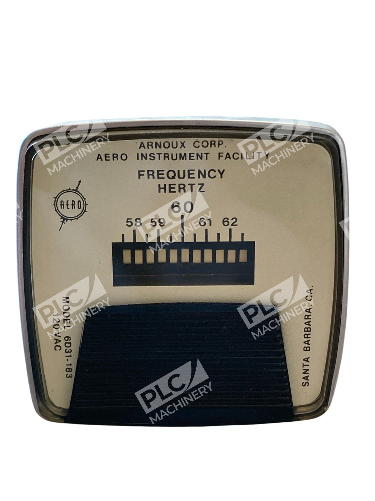 6D31-183 - Arnoux Corp - Aero Instrument 6625 00 857 3030 Frequency Hertz Meter - Image 3