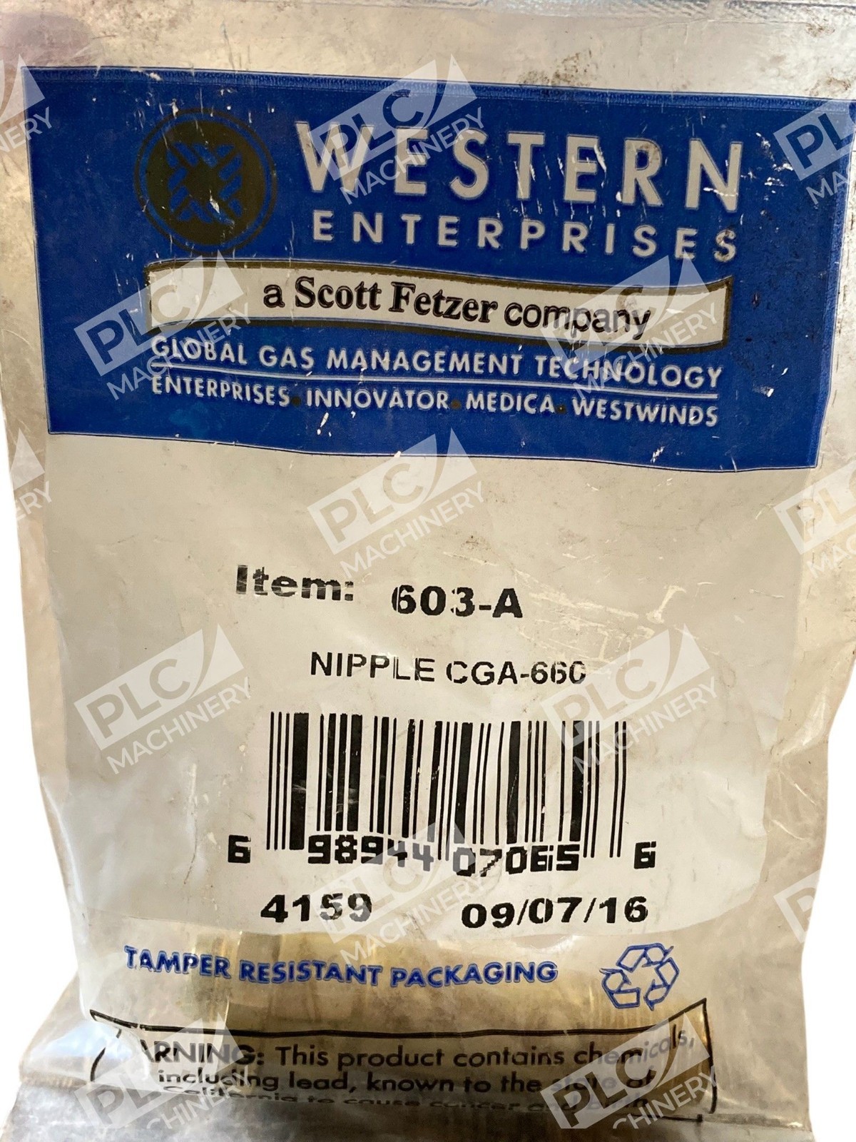 Western Enterprises Scott Fetzer CGA-660 Nipple 603-A - Image 3