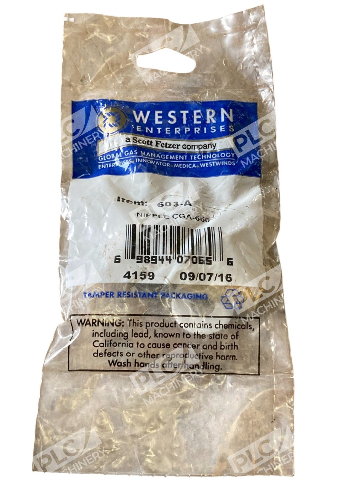 Western Enterprises Scott Fetzer CGA-660 Nipple 603-A - Image 2