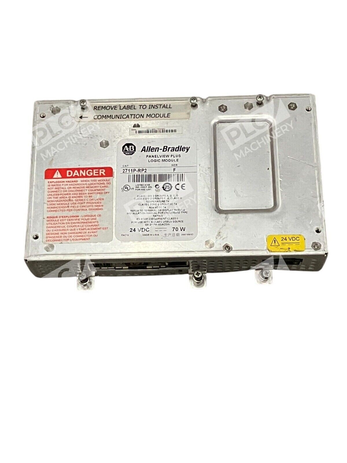 Allen Bradley 2711P-RP2 /F - Allen Bradley 24VDC 70W Ser F Panelview Plus Logic Module 27