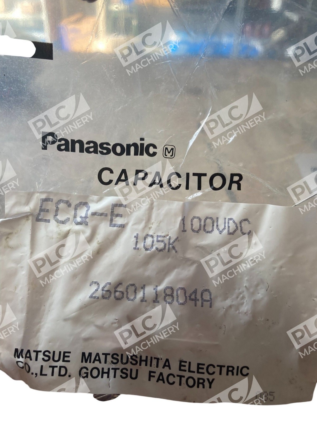 Panasonic 100VDC 105K 266011804A Matsue Matsushita Capacitor ECQ-E (Bag of 100) - Image 3