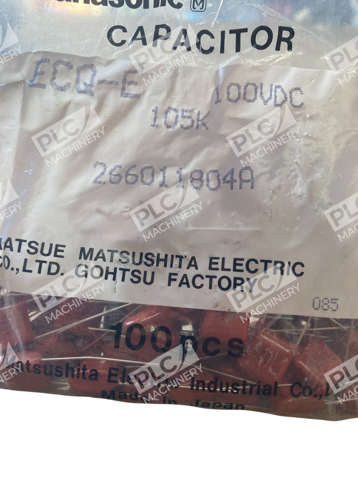 Panasonic 100VDC 105K 266011804A Matsue Matsushita Capacitor ECQ-E (Bag of 100) - Image 4