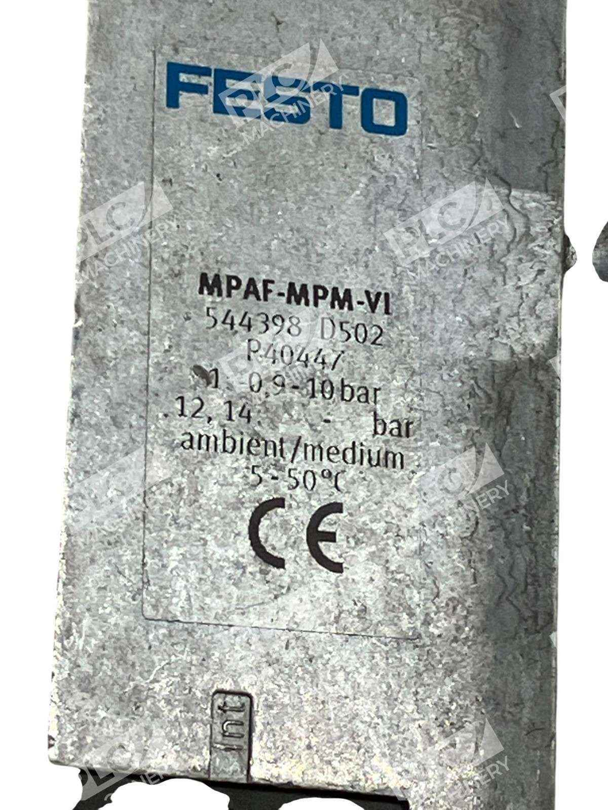 Festo 544398 D502 P40447 0.9-10bar Valve Manifold Connection MPAF-MPM-VI - Image 4