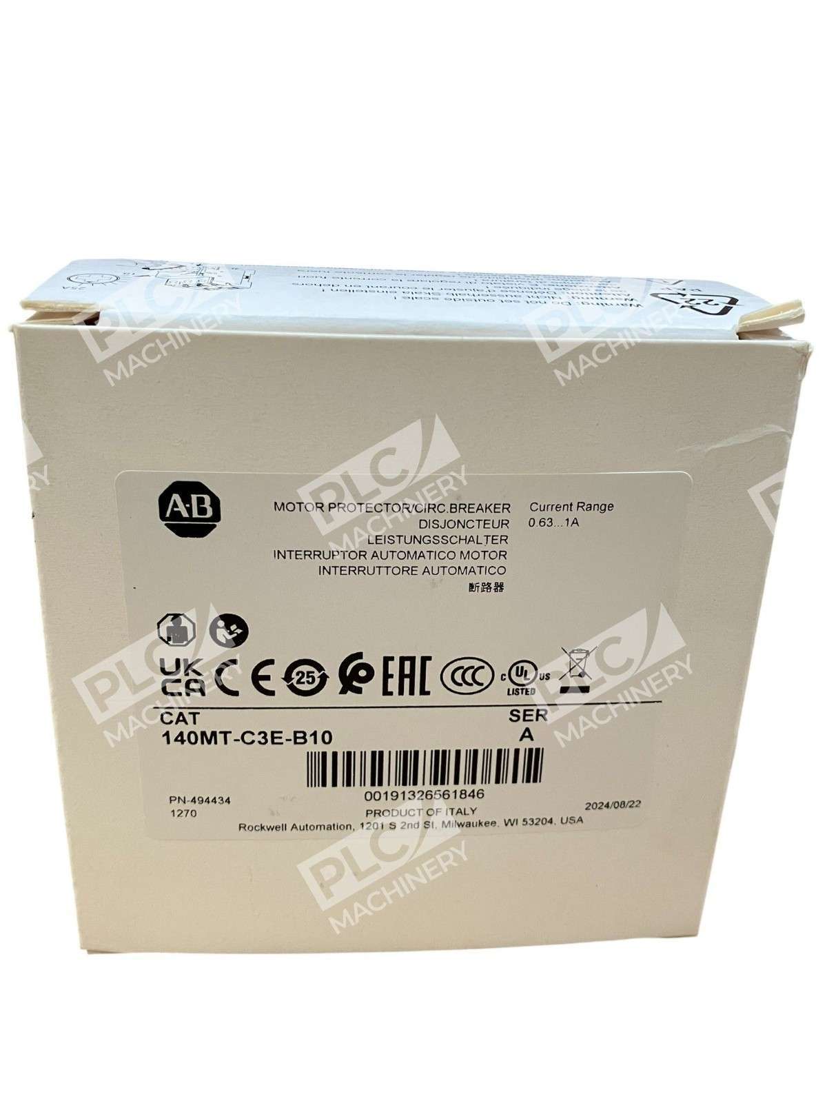Allen Bradley 140MT-C3E-B10 - Allen Bradley 140MT-C3E-B10 Motor Protector Circuit Breaker