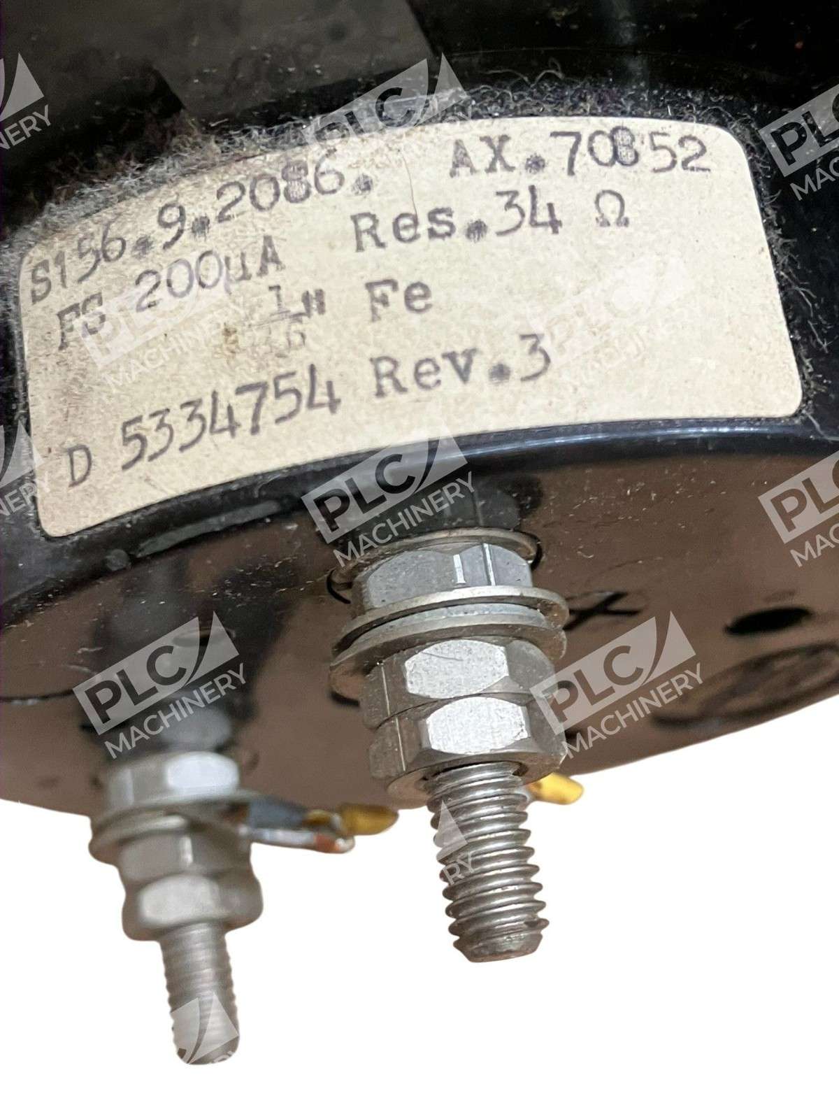 D 5334754 Rev 3 FS 200uA Res 0.34Ohm Panel Meter 1-0 Torr S156.9.2086. AX.70852 - Image 5