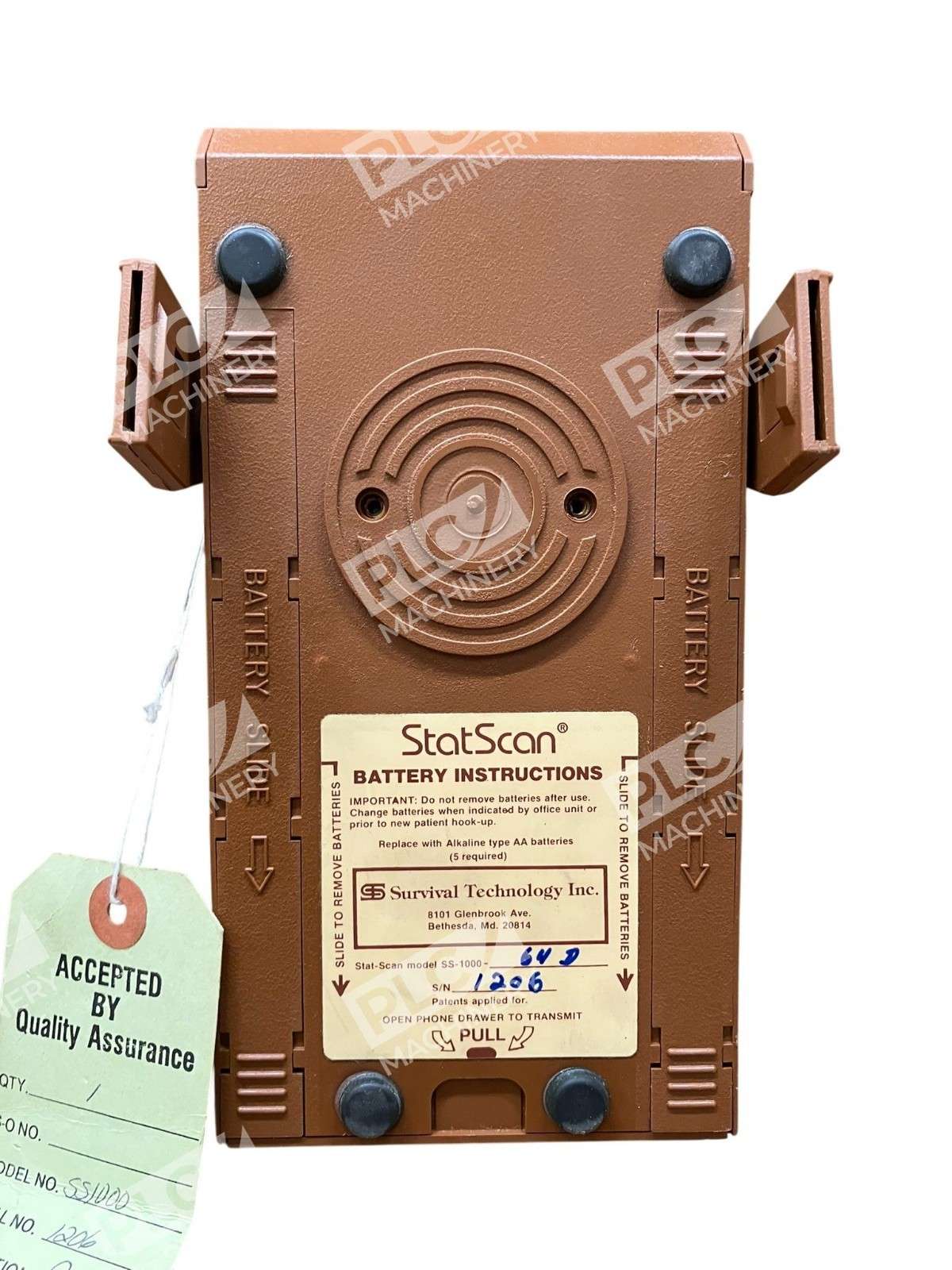 Survival Technology Inc SS-1000-640 StatScan Battery Instructions SS-1000-64D - Image 4