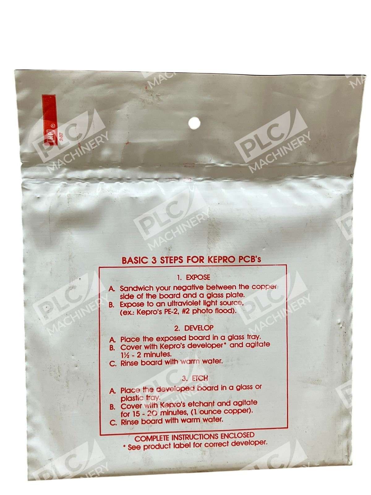 KC1-66G - Kepro - FR-4 1/OZ 1/Side 6"x6"x.062" Photosensitized Laminate S1-66G - Image 5