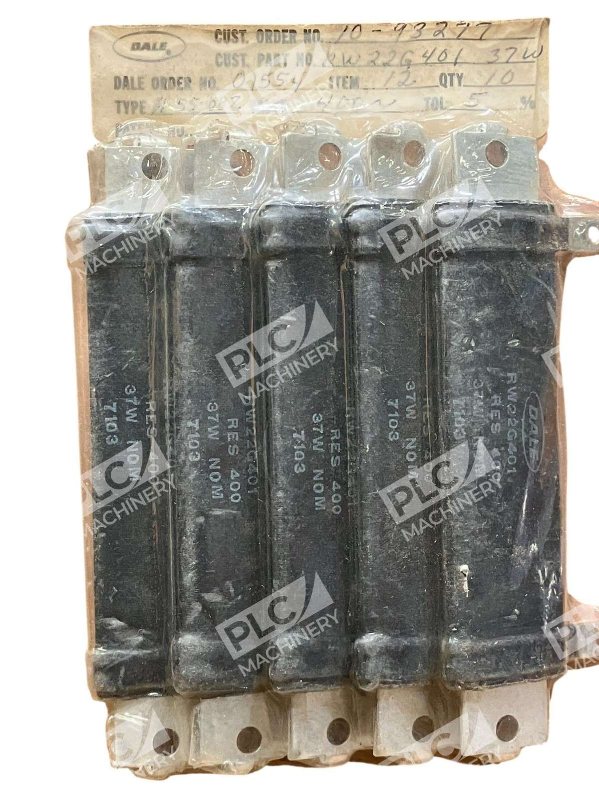 Dale Res 400 37W N0M 7103 Resistor RW22G401 (Pack of 5) - Image 3