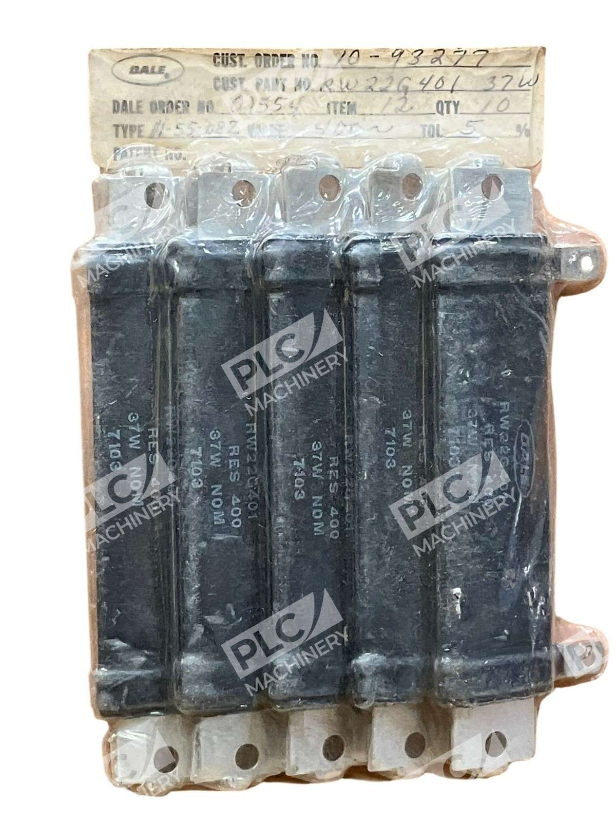 Dale Res 400 37W N0M 7103 Resistor RW22G401 (Pack of 5) - Image 5