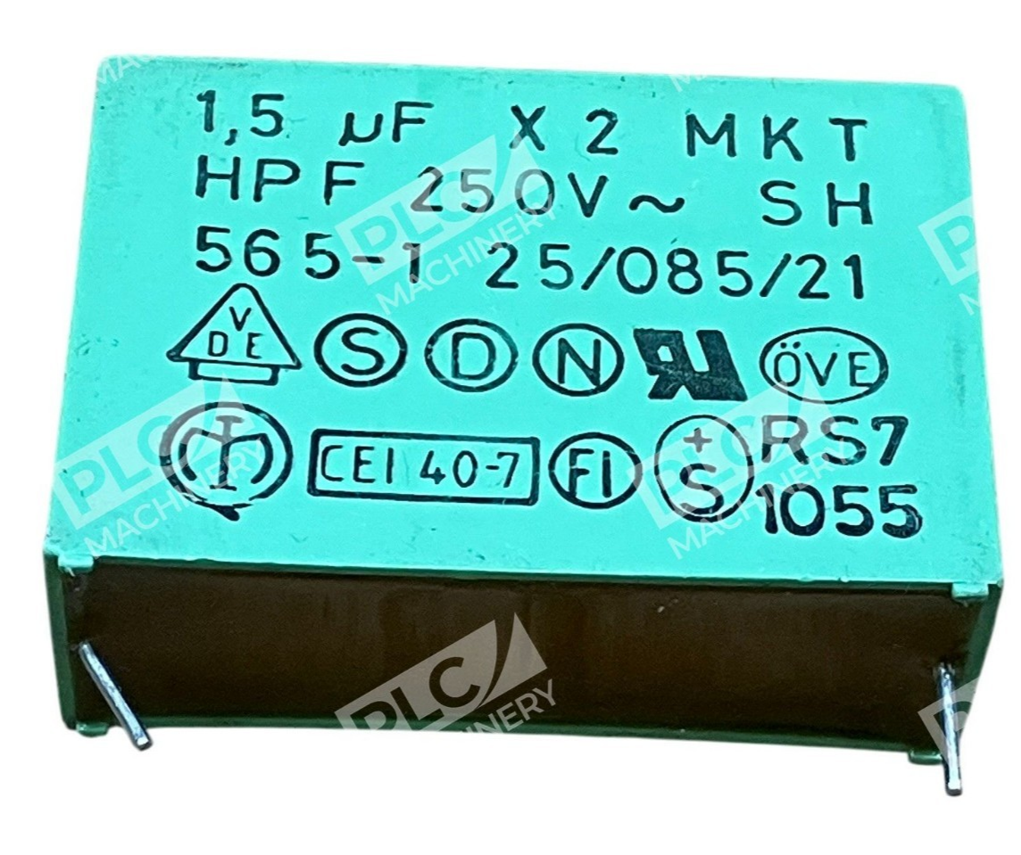 EAO Vishay 1.5uF 2MKT HPF 250V SH 565-1 Suppression Box Capacitor F1772-515-2000 - Image 2