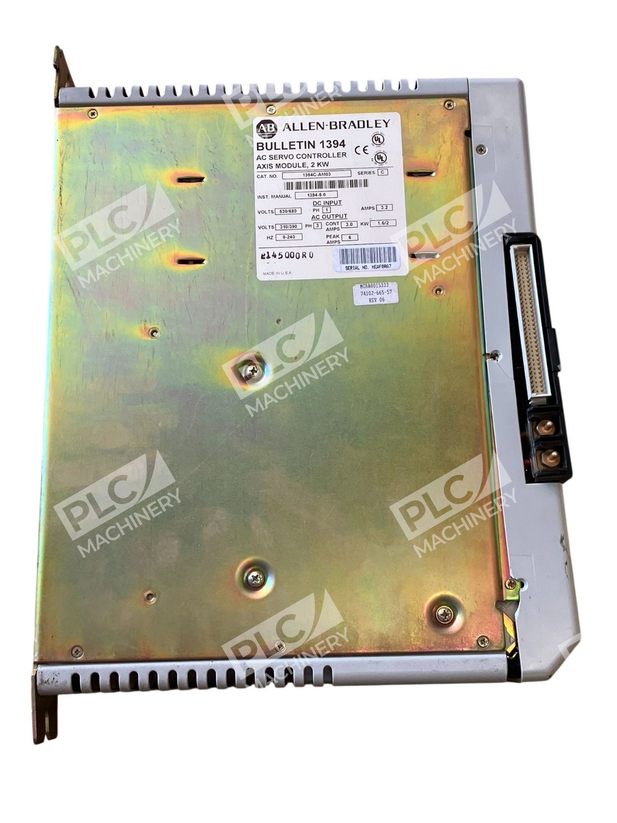 Allen Bradley 1394C-AM03 - Allen Bradley 1394C-AM03 AB 2kW AC Servo Controller Axis Mod