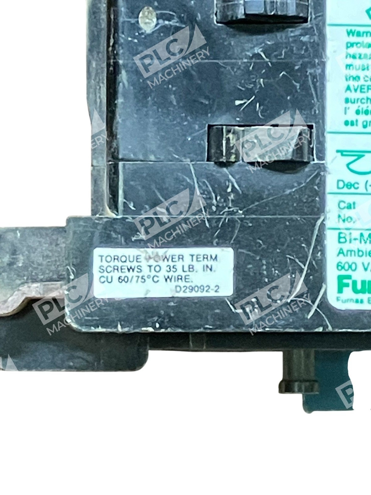 Furnas 600VAC Bi-Metal OL Relay 48EC38AA6 - Image 9