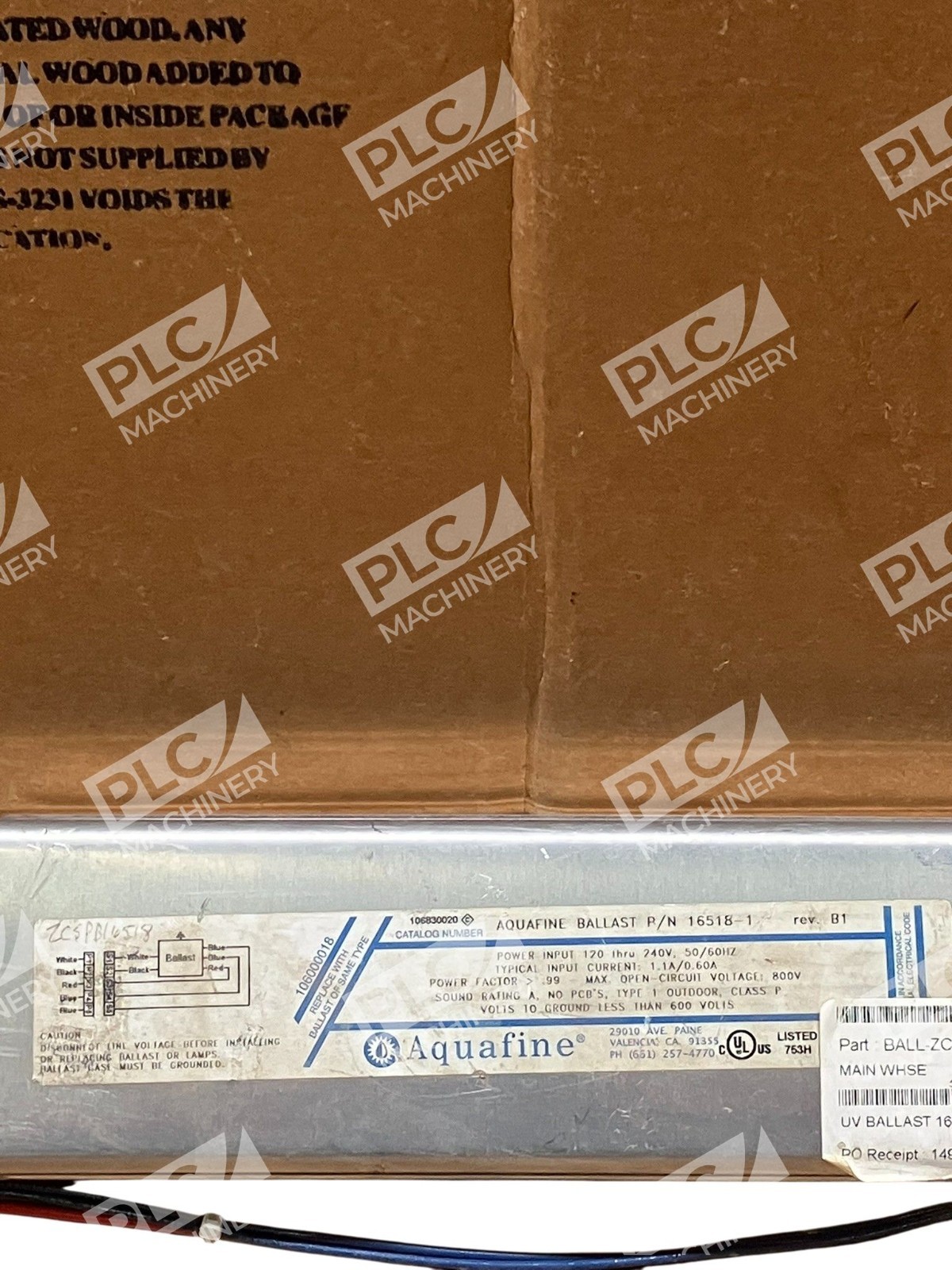Aquafine Ballast 16518-1 Rev B - Image 5
