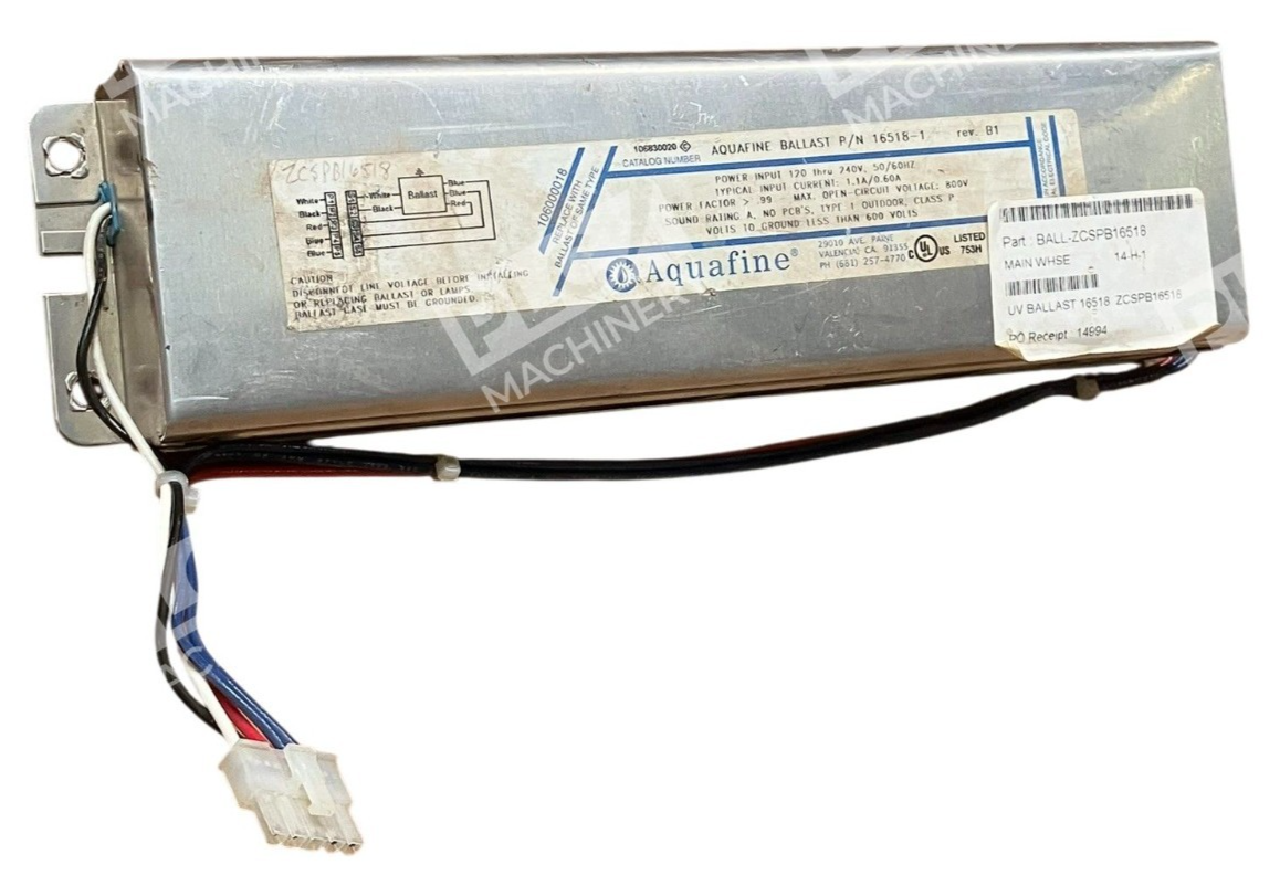 Aquafine 16518-1 - Aquafine Ballast 16518-1 Rev B