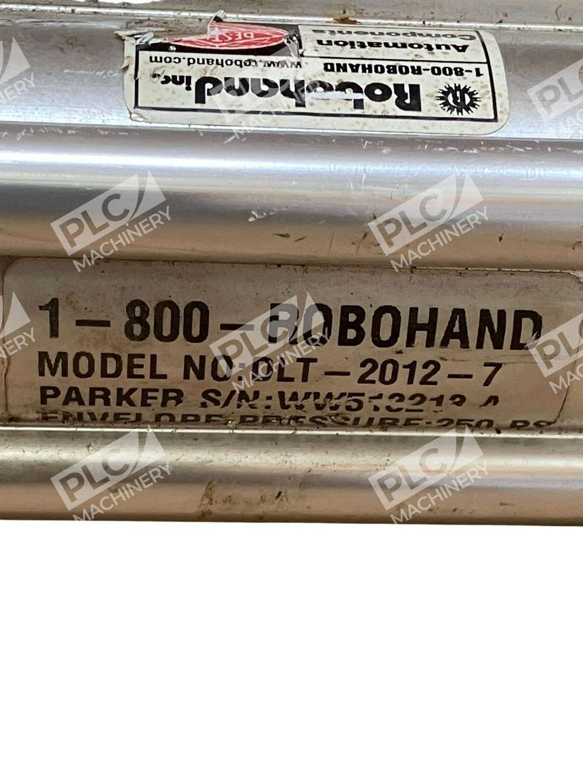 Parker Robohand Automation Components Pneumatic Cylinder DLT-2012-7 - Image 3
