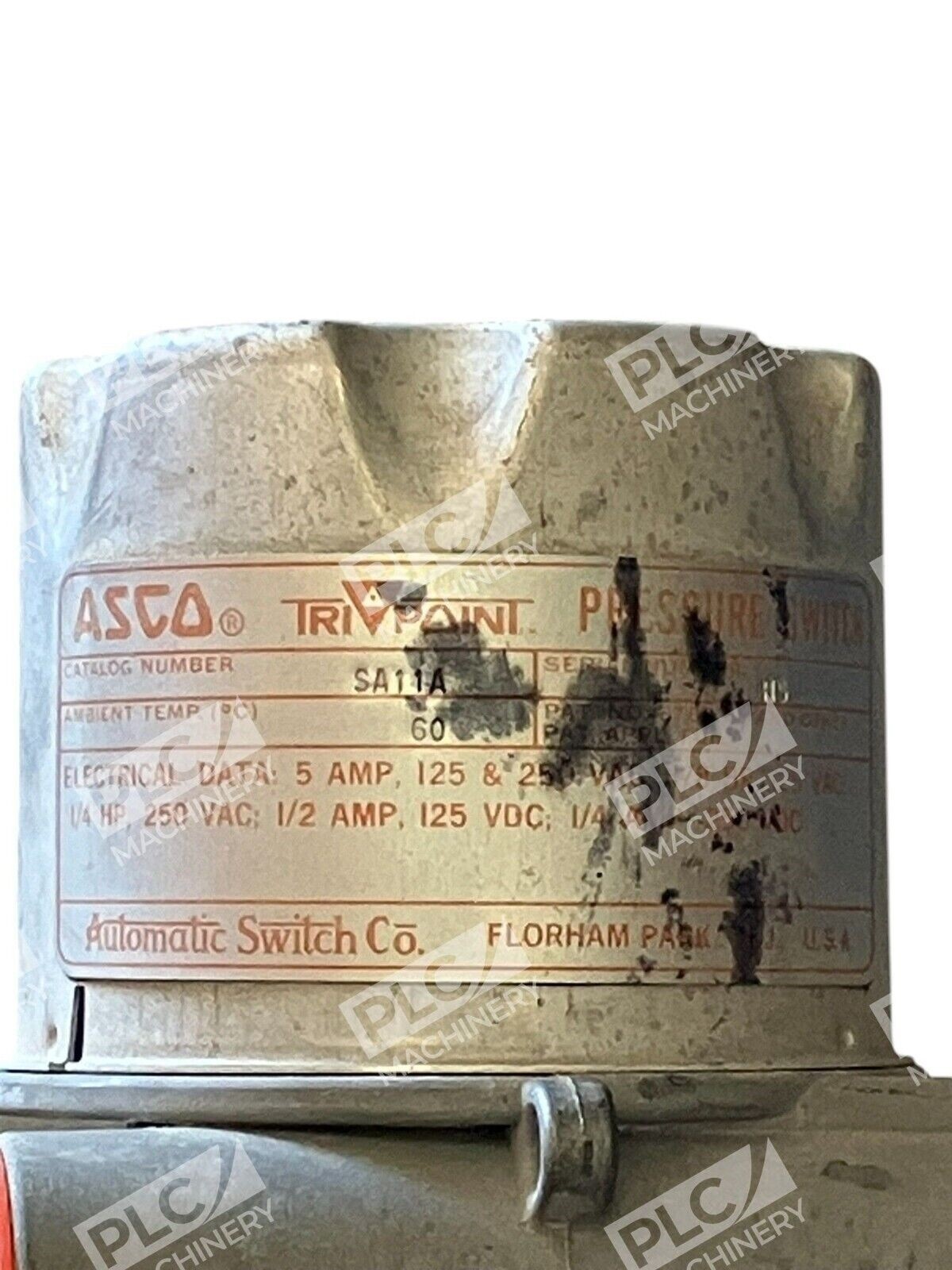 ASCO Pressure Temp Switch SA11A w/ ASCO Transducer Pressure Sensor TG10A11 - Image 5