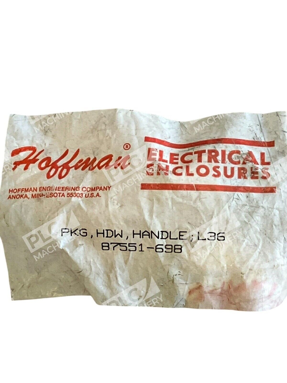 Hoffman PKG HDW Handle L36 Padlocking Handle Kit 87551-698 - Image 3