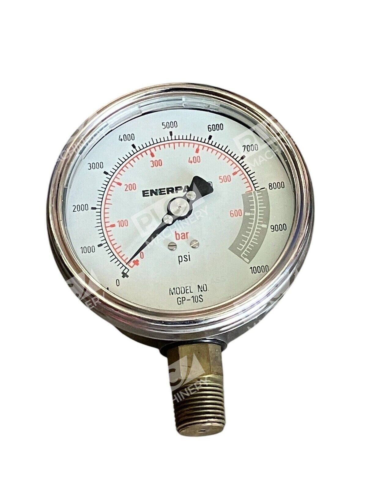 Enerpac GP-10S - Enerpac 4" Face Diameter 0-10000PSI Pressure Gauge GP-10S