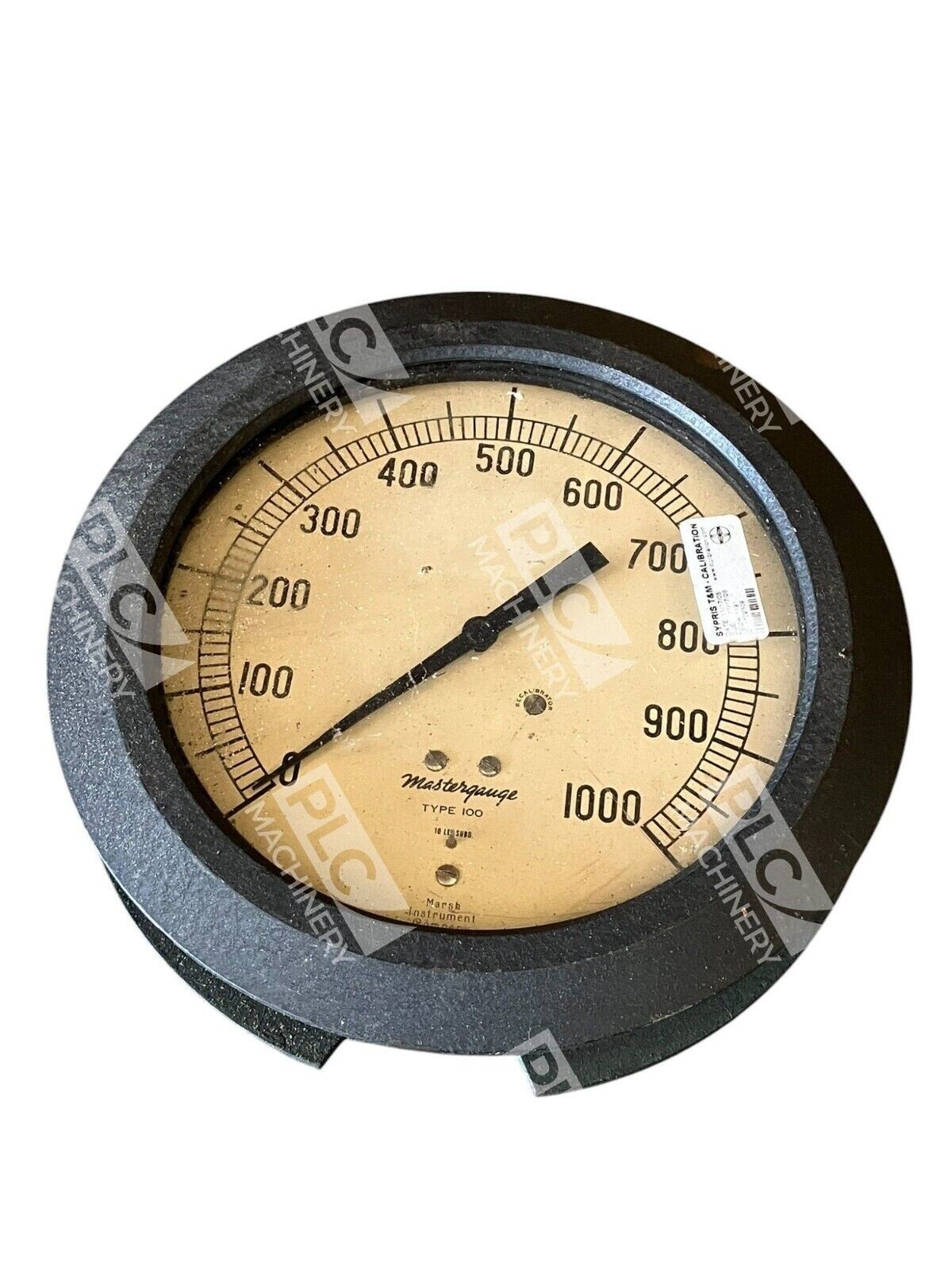 Marsh Instrument Company Mastergauge Type 100 - Marsh Instrument Company 0-1000PSI Mastergauge Type 100