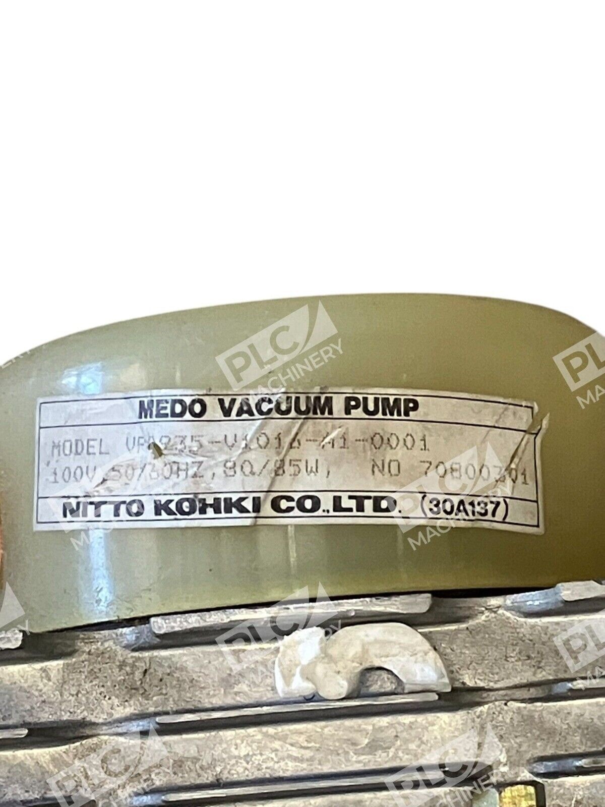 Nitto Kohki 100V 50/60Hz 80/85W 70800301 Medo Vacuum Pump VP0935-V1016-A1-0001 - Image 5