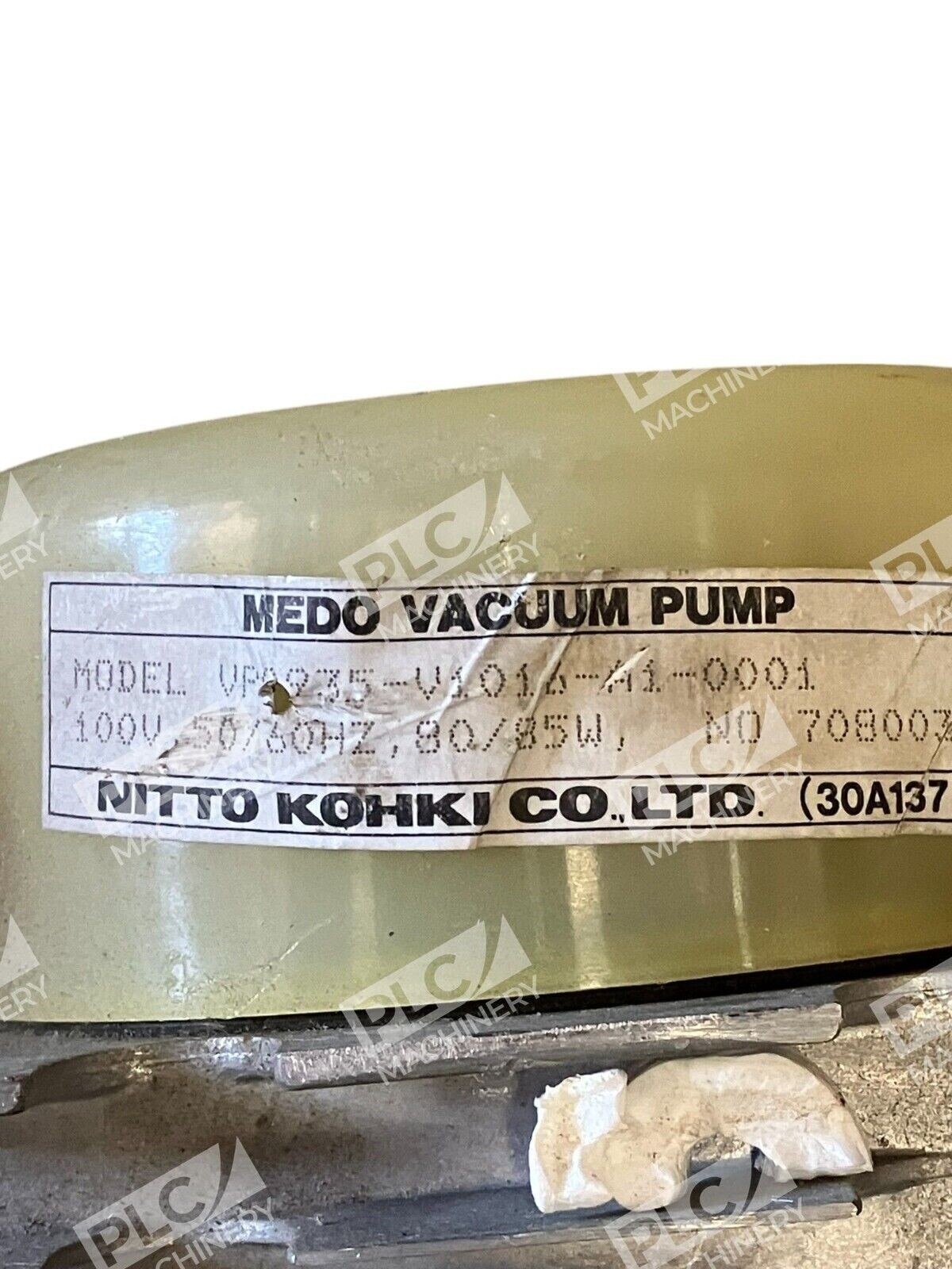 Nitto Kohki 100V 50/60Hz 80/85W 70800301 Medo Vacuum Pump VP0935-V1016-A1-0001 - Image 3
