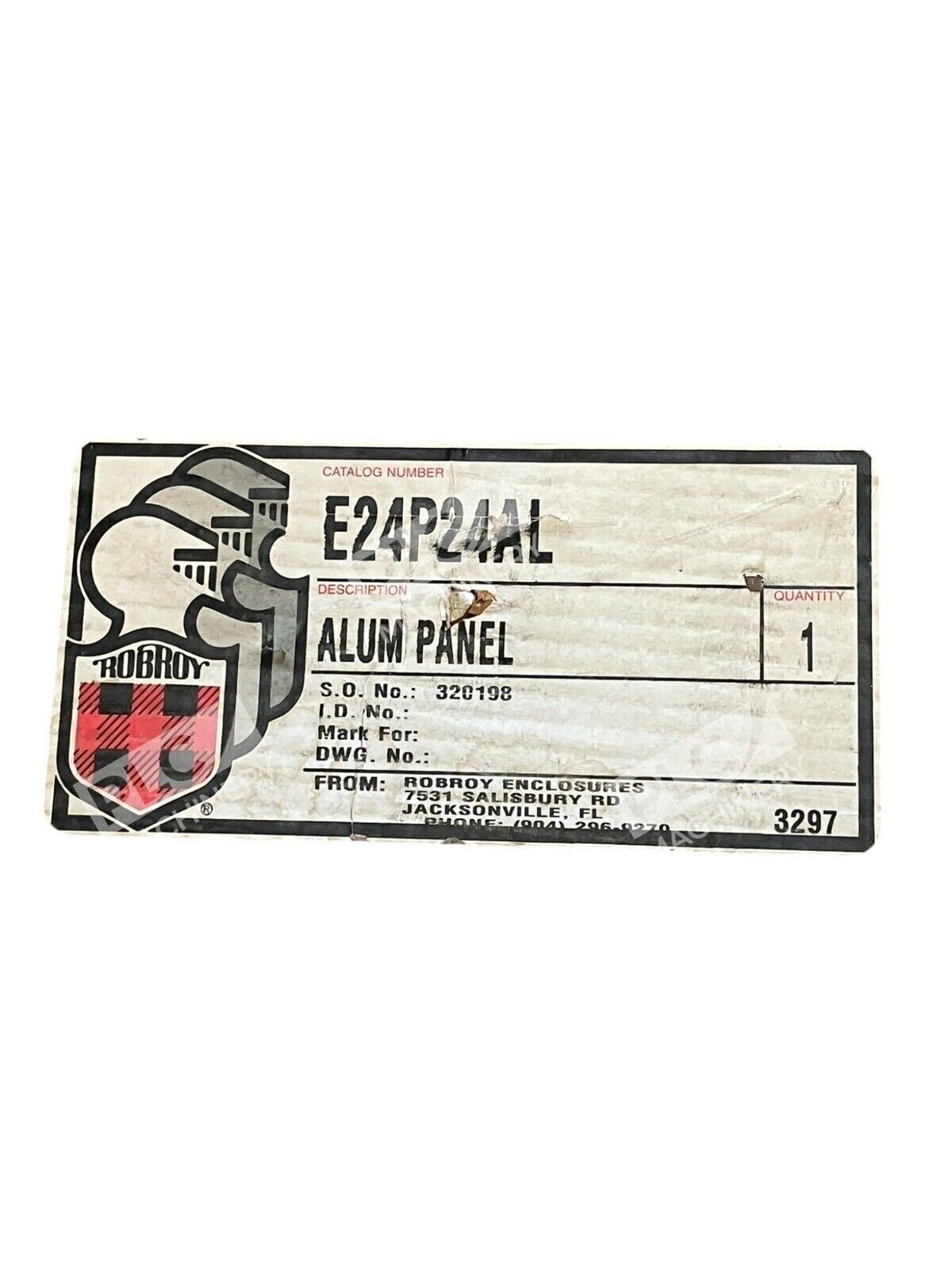 Robroy E24P24AL - Robroy Aluminum Panel E24P24AL