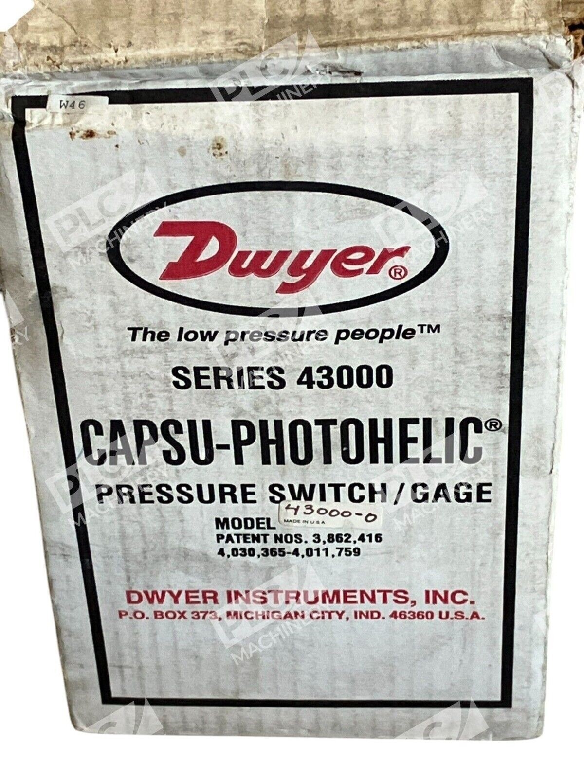 Dwyer Instruments Capsu-Photohelic Pressure Switch Gage Model 43000-0 - Image 2