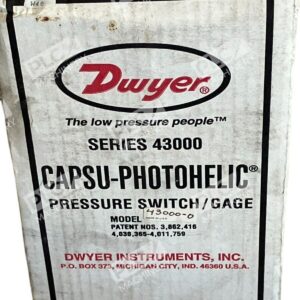 Dwyer Instruments Model 43000-0 - Dwyer Instruments Capsu-Photohelic Pressure Switch Gage Mode