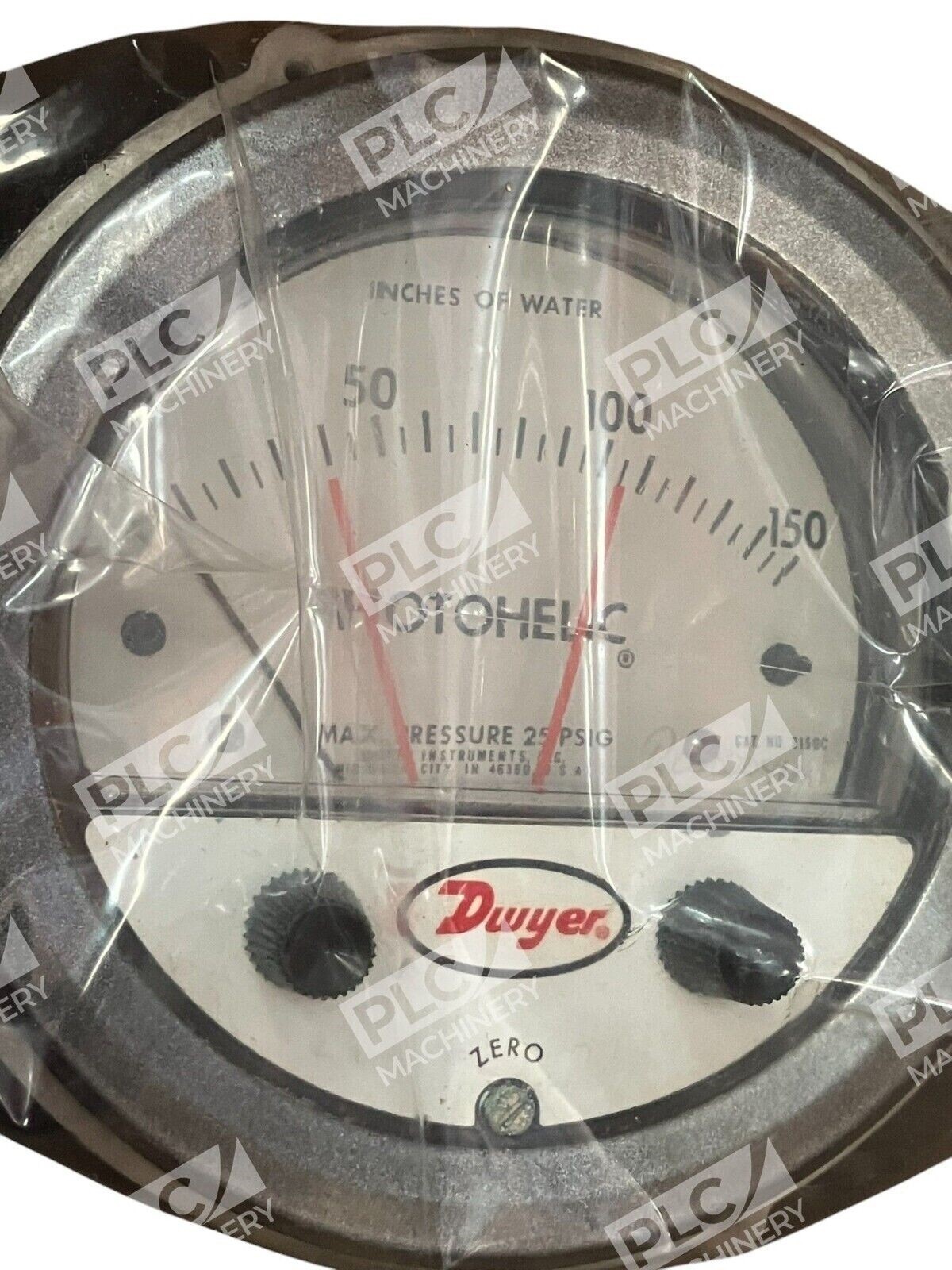 Dwyer Instruments Series 3000 Photohelic Pressure Switch Gauge Model 3150 3150C - Image 3