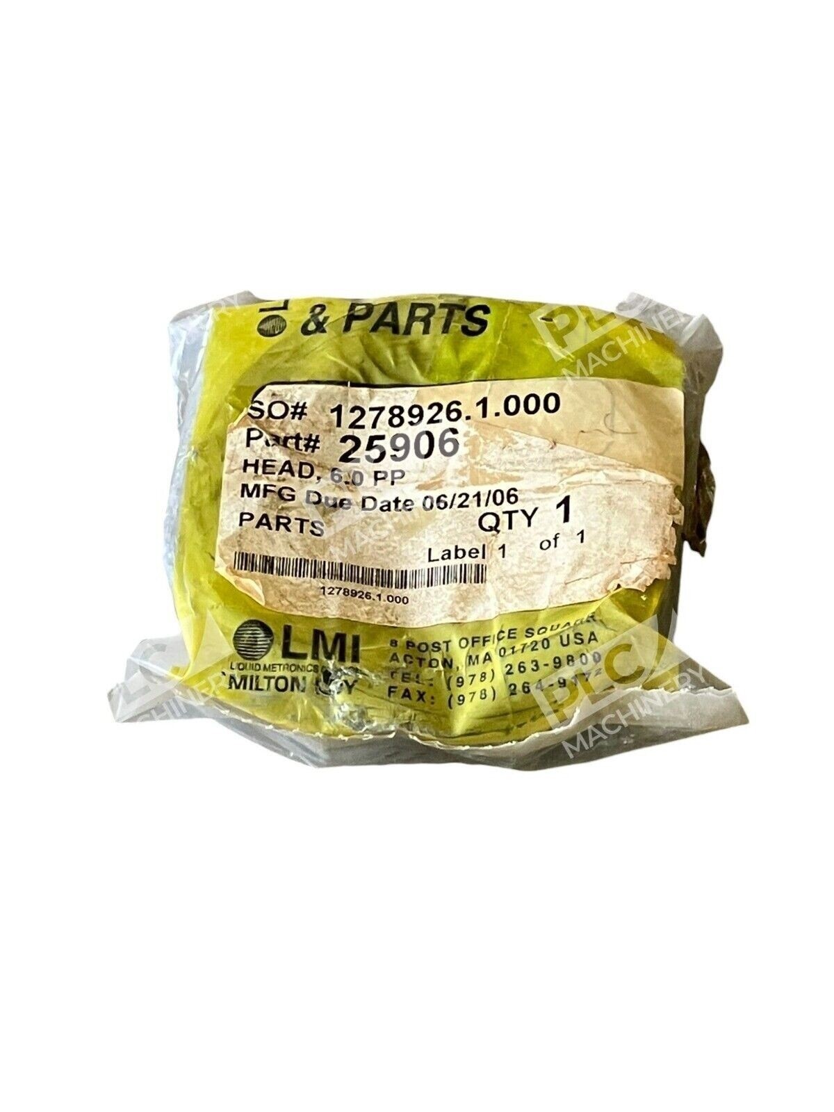 LMI Pump Accessory Head 25906 - Image 3