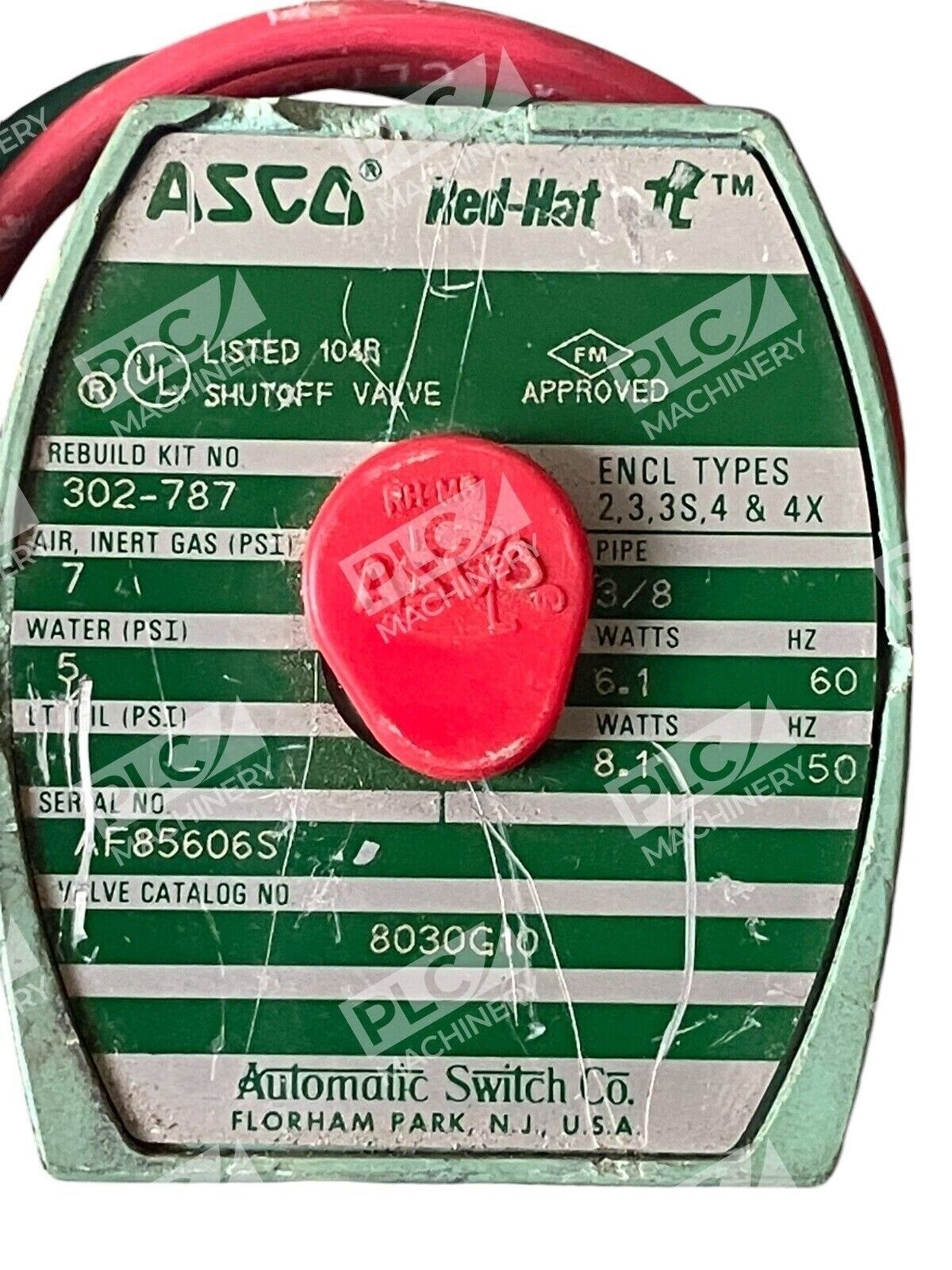Automatic Switch Co ASCO Red Hat II Solenoid Valve 8030G10 - Image 3