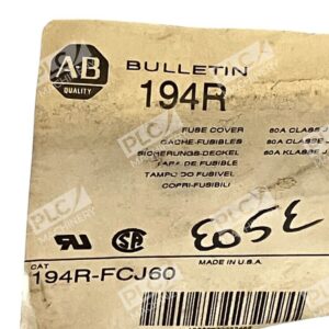 Allen Bradley 194R-FCJ60 /A - Allen Bradley 194R-FCJ60 Series A Fuse Cover Rockwell Automa