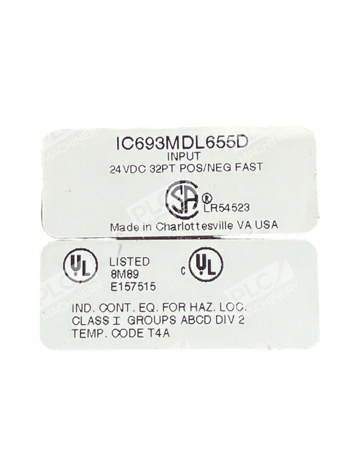 Fanuc GE 24VDC 32PT POS/NEG Fast Input Module IC693MDL655D - Image 3
