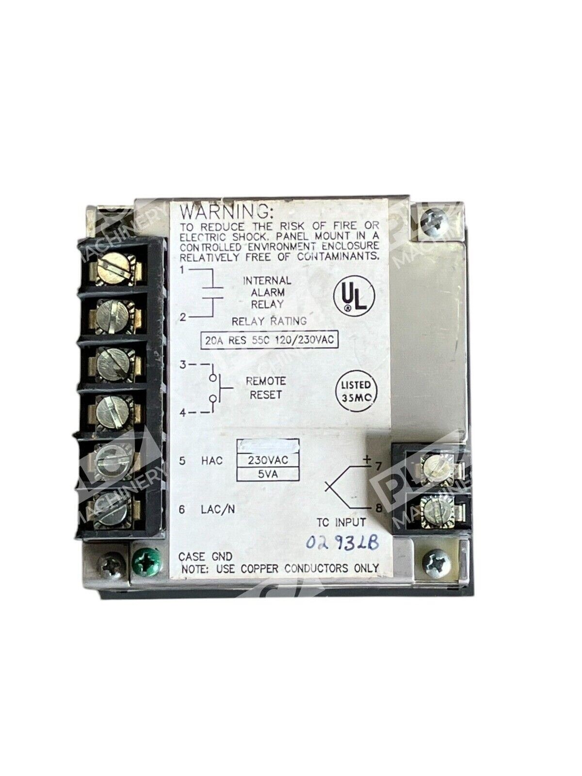 Chromalox 35MO Temperature Controller 20A RES 55C 120/230VAC - Image 3