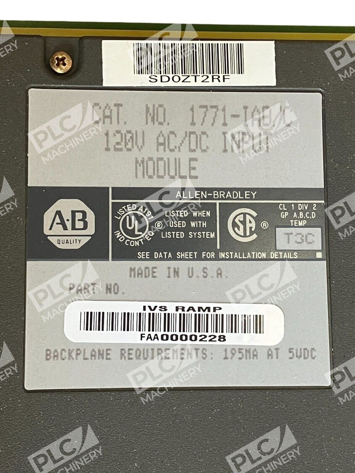 1771-IAD - Allen-Bradley - Series C 120V ACC Input Module - Image 3