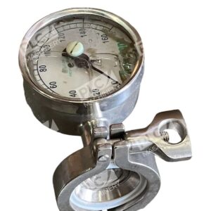 Tropicana 3S-E-2U-GF-LF-SS - Tropicana Sani-Flow 0-160PSI Pressure Gauge 3S-E-2U-GF-LF-SS